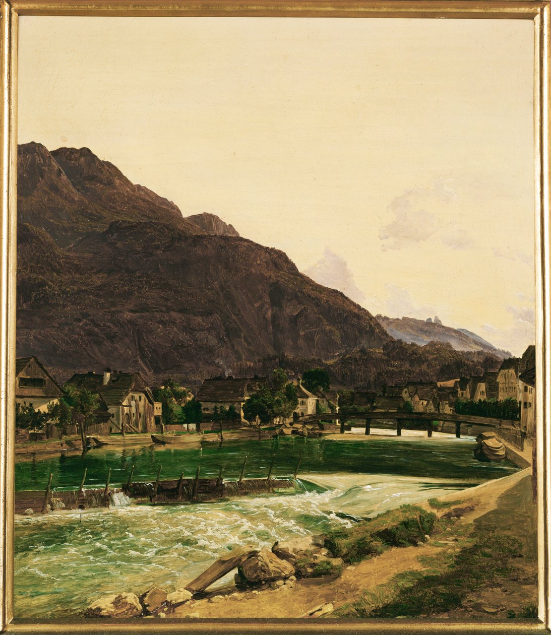 El río Traun, cerca de Ischl de Ferdinand Georg Waldmuller