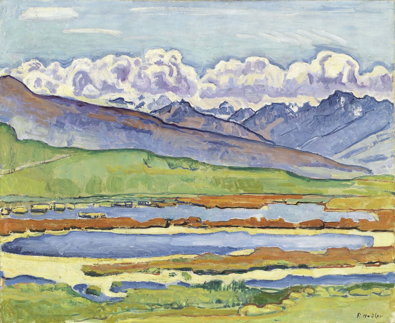Paisaje en Montana de Ferdinand Hodler