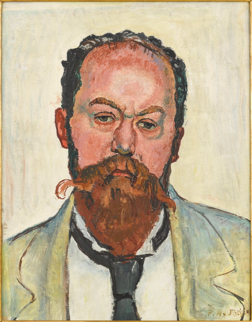 Retrato de Mathias Morhardt 1863-1939 de Ferdinand Hodler