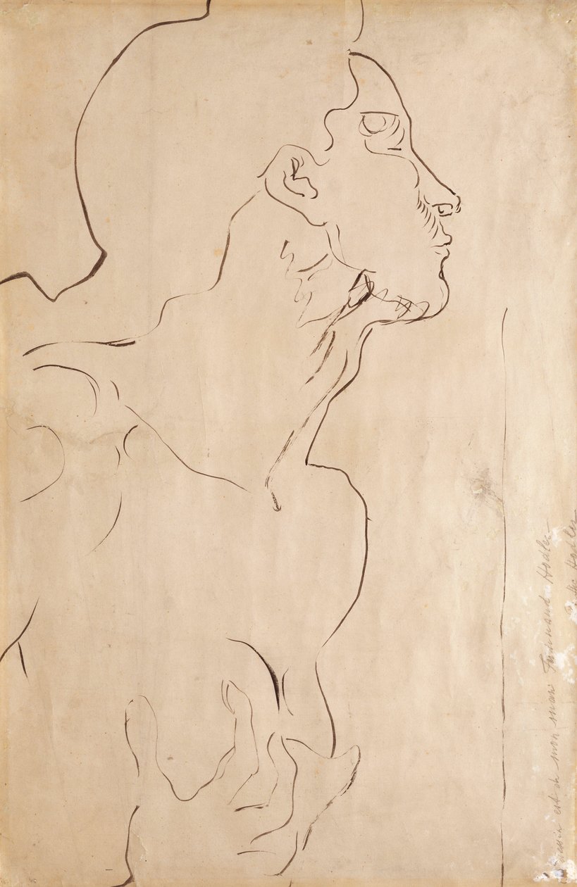Estudio para Sentimiento I, 1901 de Ferdinand Hodler
