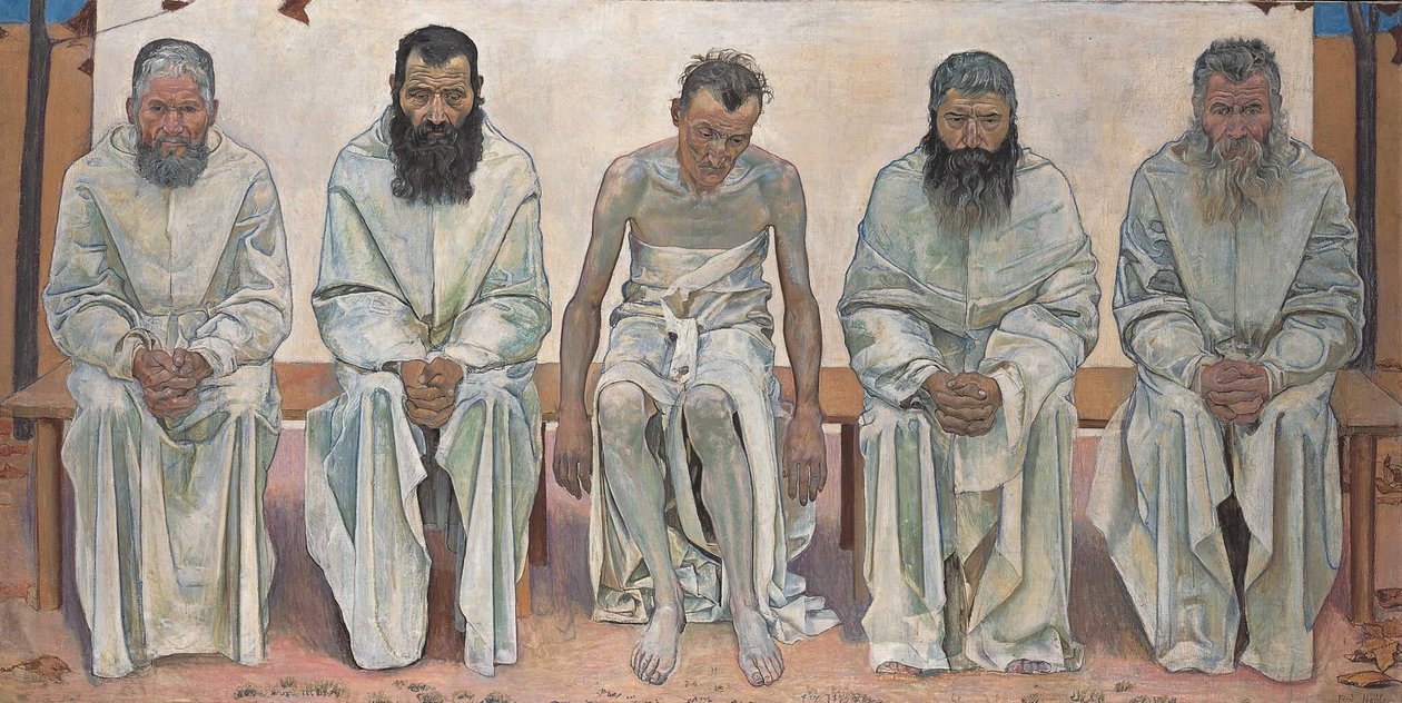 Los cansados de la vida de Ferdinand Hodler