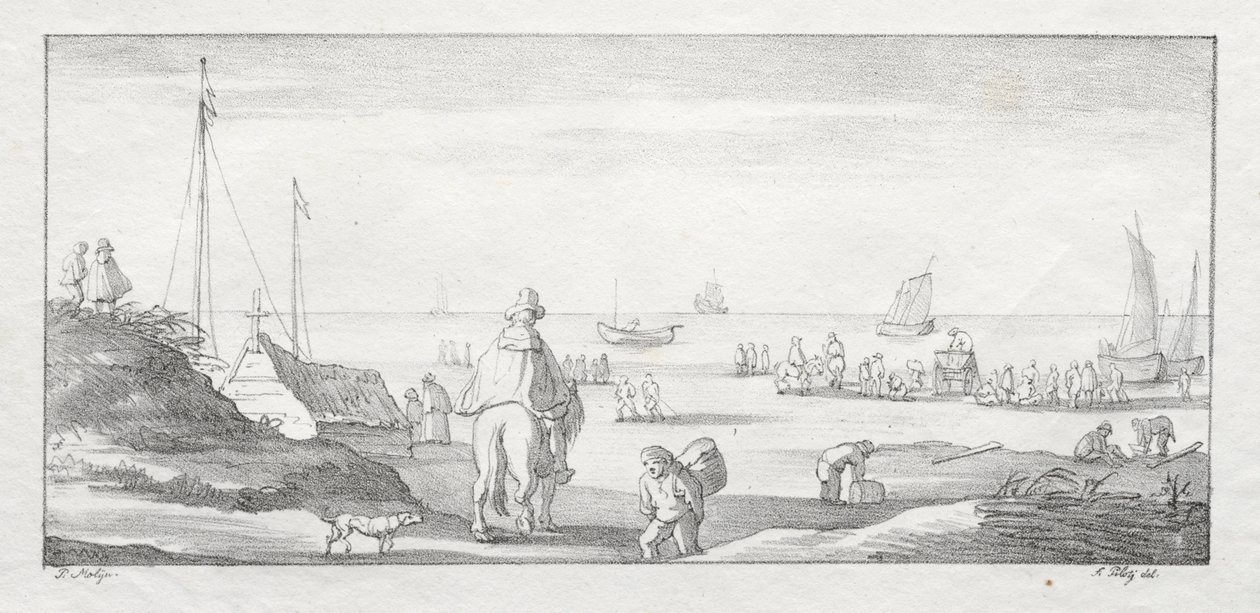 Along a Dutch Shore de Ferdinand I Piloty