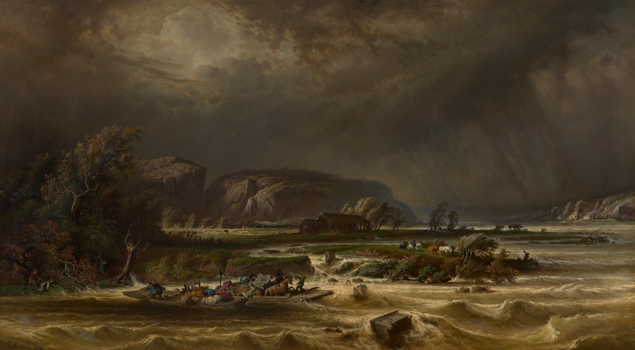 El Mosa en Poilvache de Ferdinand Joseph Bernard Marinus