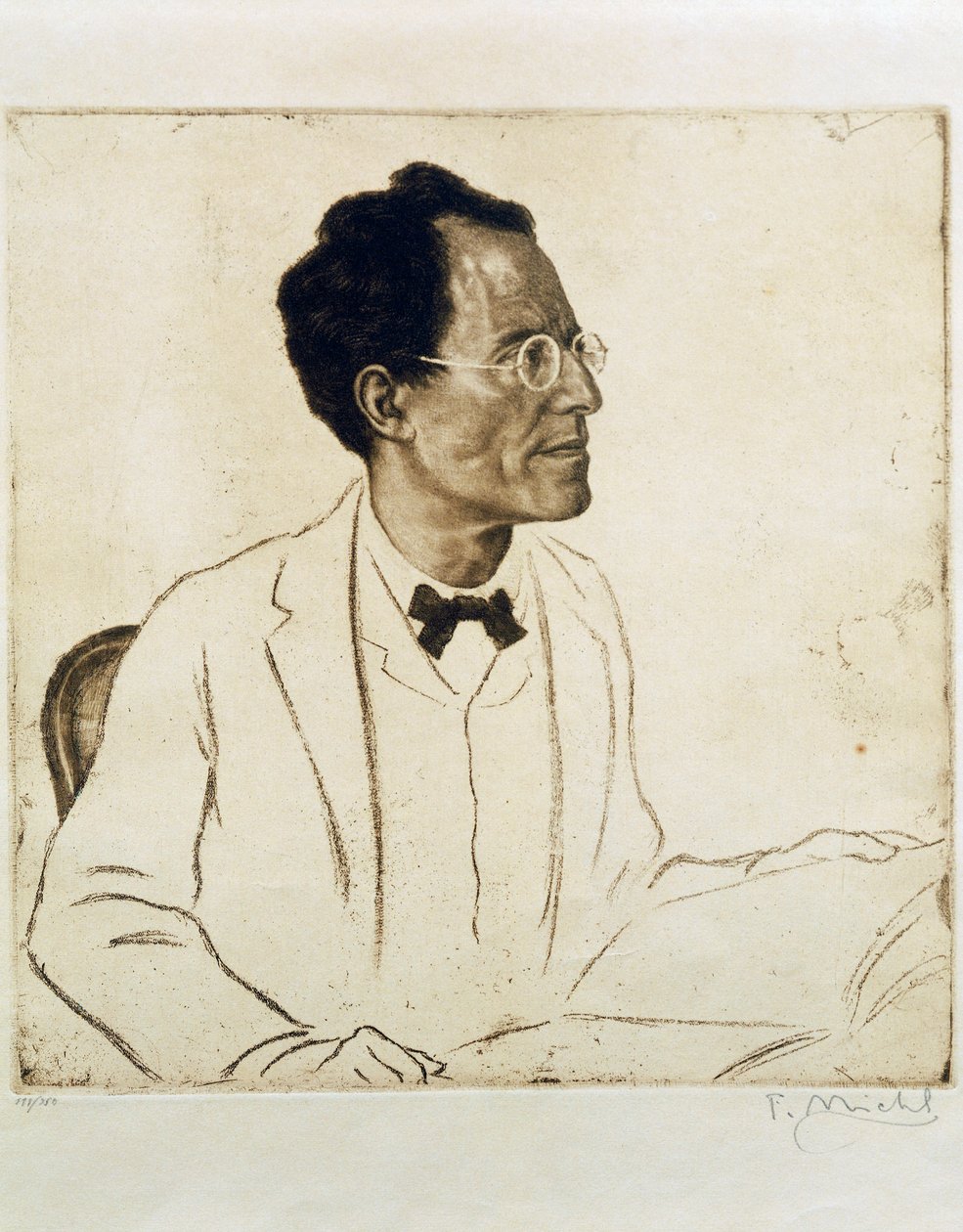 Retrato del compositor y director de orquesta austriaco Gustav Mahler (Kalischt de Ferdinand Michl