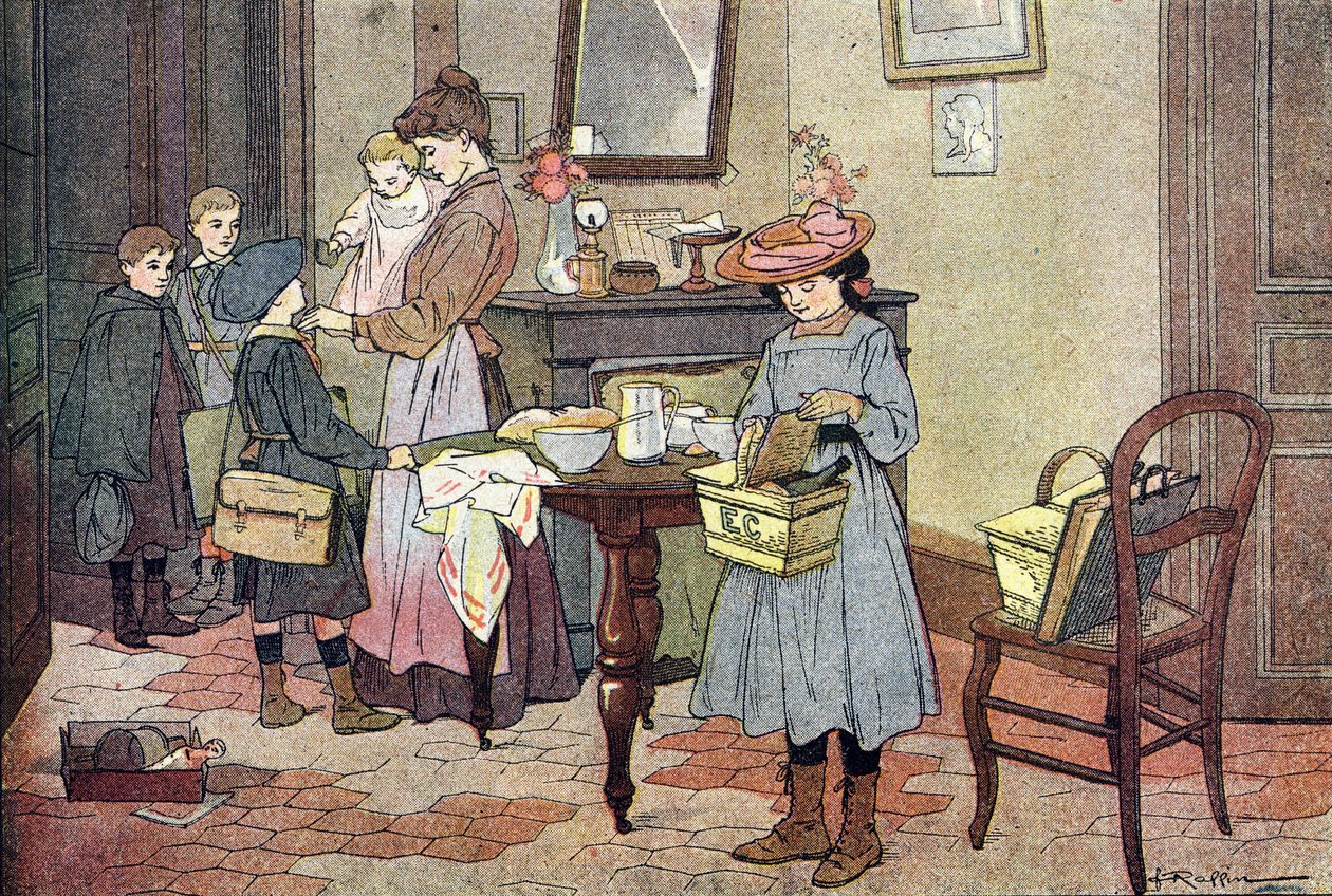 Salida a la escuela, en Imagier de l