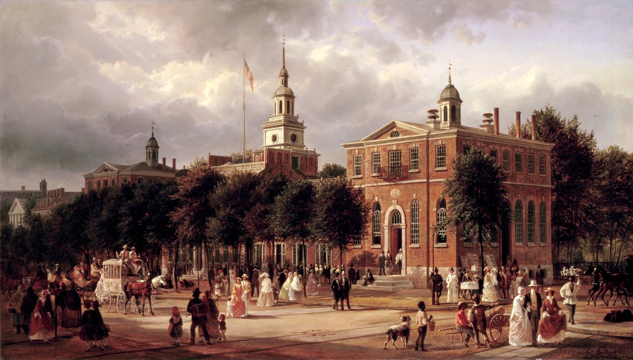 Independence Hall de Filadelfia de Ferdinand Richardt