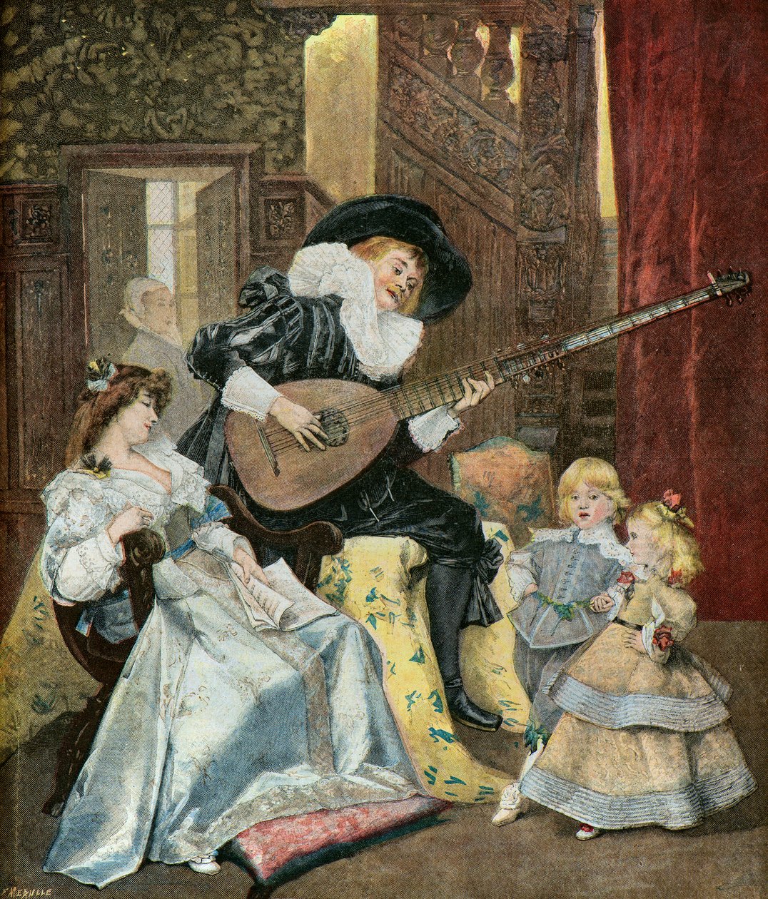 La Sarabande,1895 (Ilustración) de Ferdinand Roybet