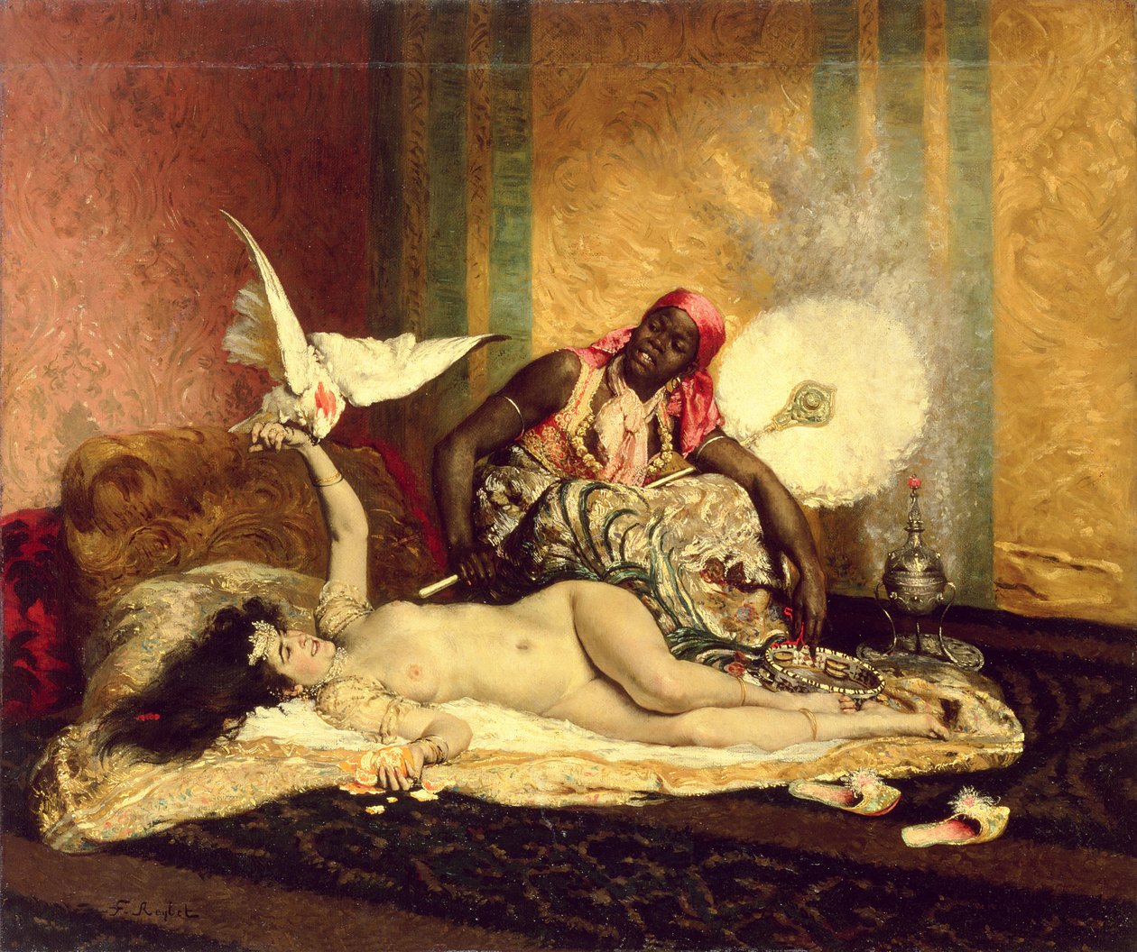 Odalisca (La Sultana), mediados de 1870 de Ferdinand Roybet