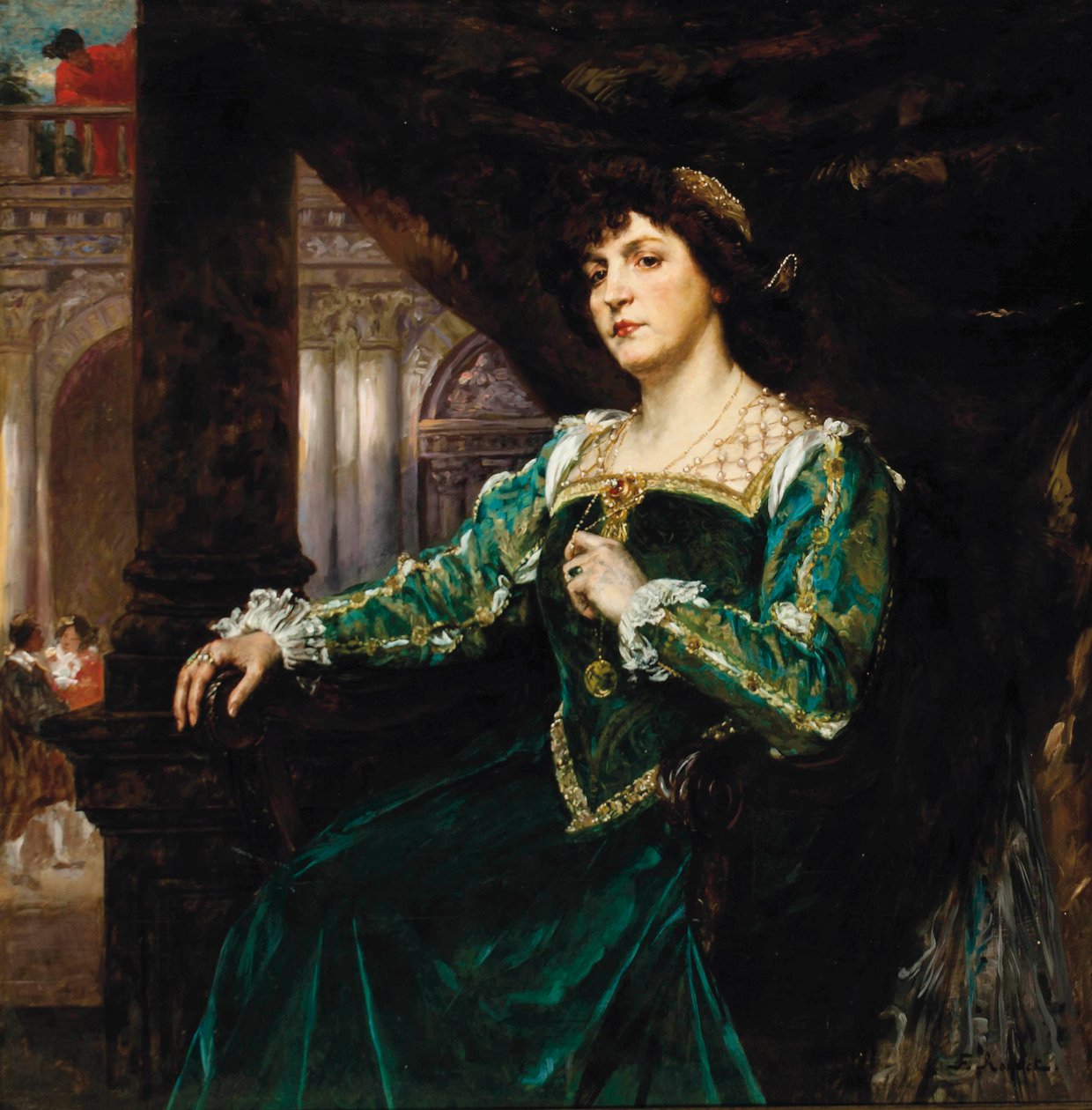 Retrato de Madame Clémenceau de Ferdinand Roybet