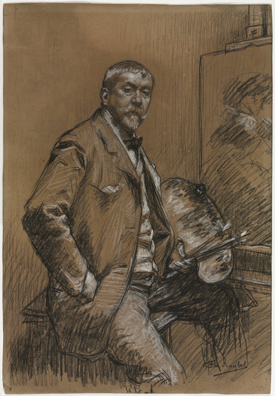 Autorretrato, 1800s-1900s de Ferdinand Roybet
