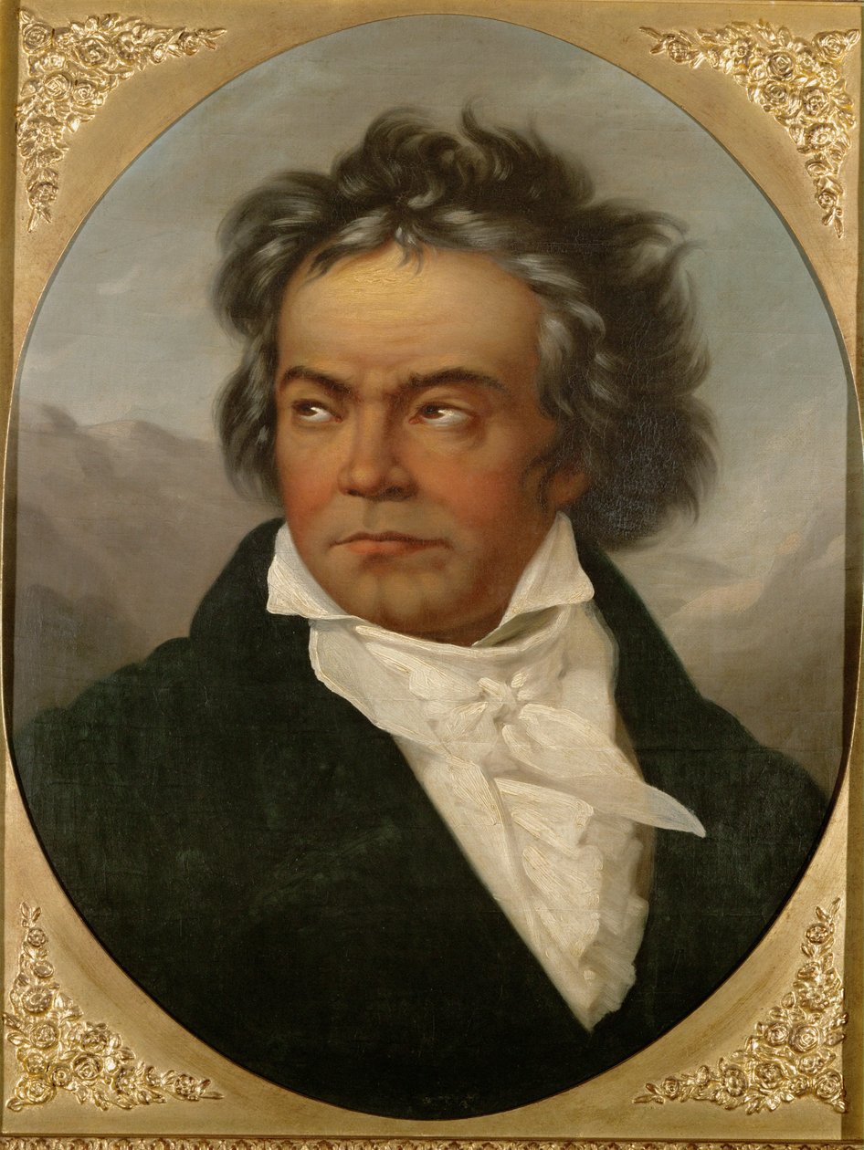 Ludwig van Beethoven ... (óleo sobre lienzo) de Ferdinand Schimon
