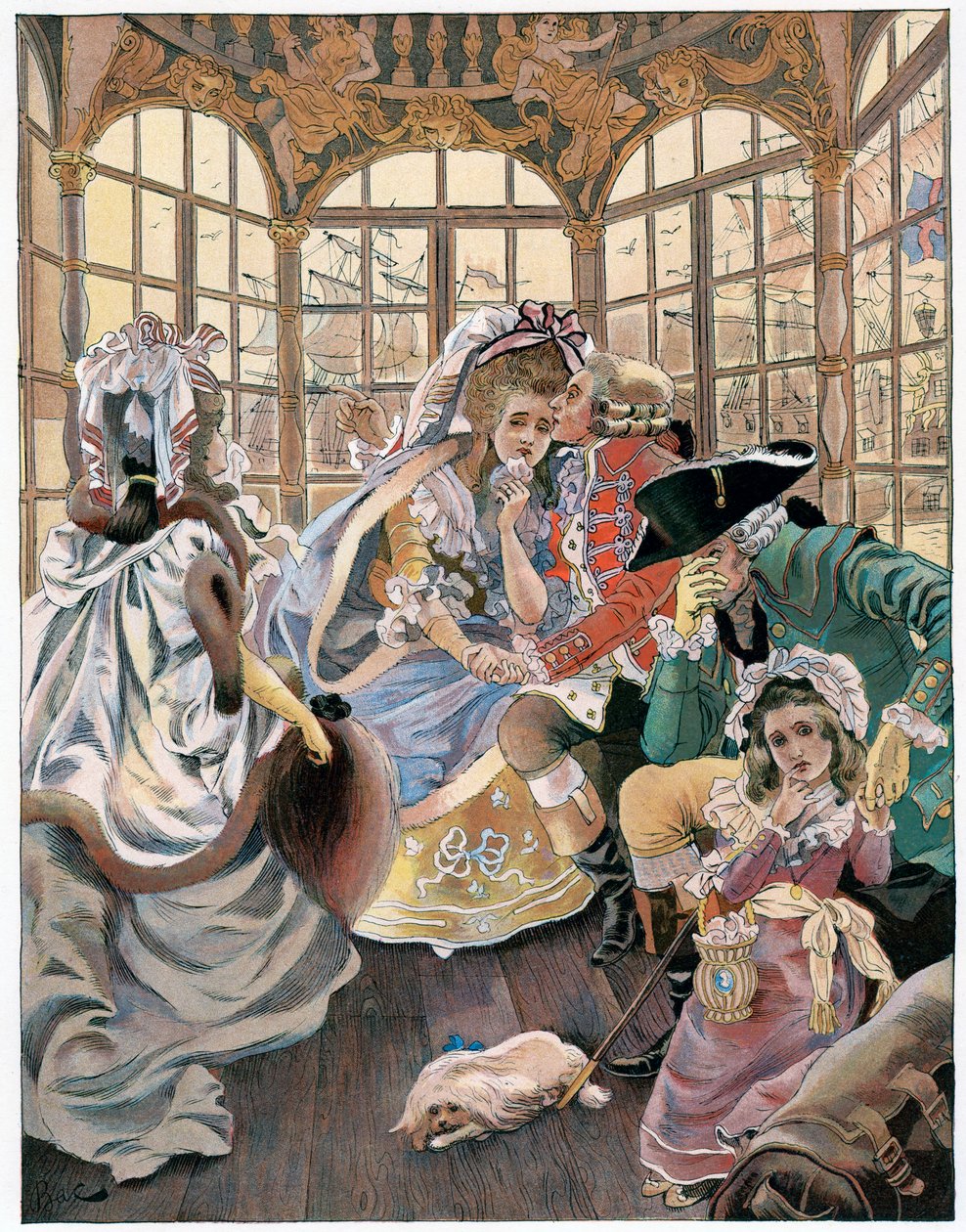 La emigración durante la revolución, siglo XVIII, c. 1880-1950 de Ferdinand Sigismund Bac