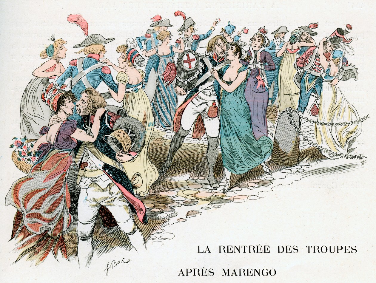 El regreso de las tropas francesas de Marengo, 1800 de Ferdinand Sigismund Bac
