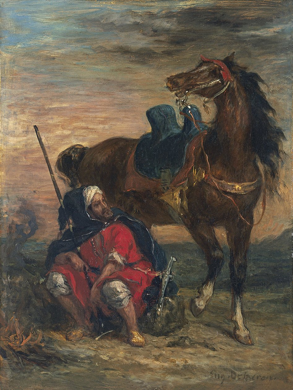 Jinete Árabe de Ferdinand Victor Eugene Delacroix
