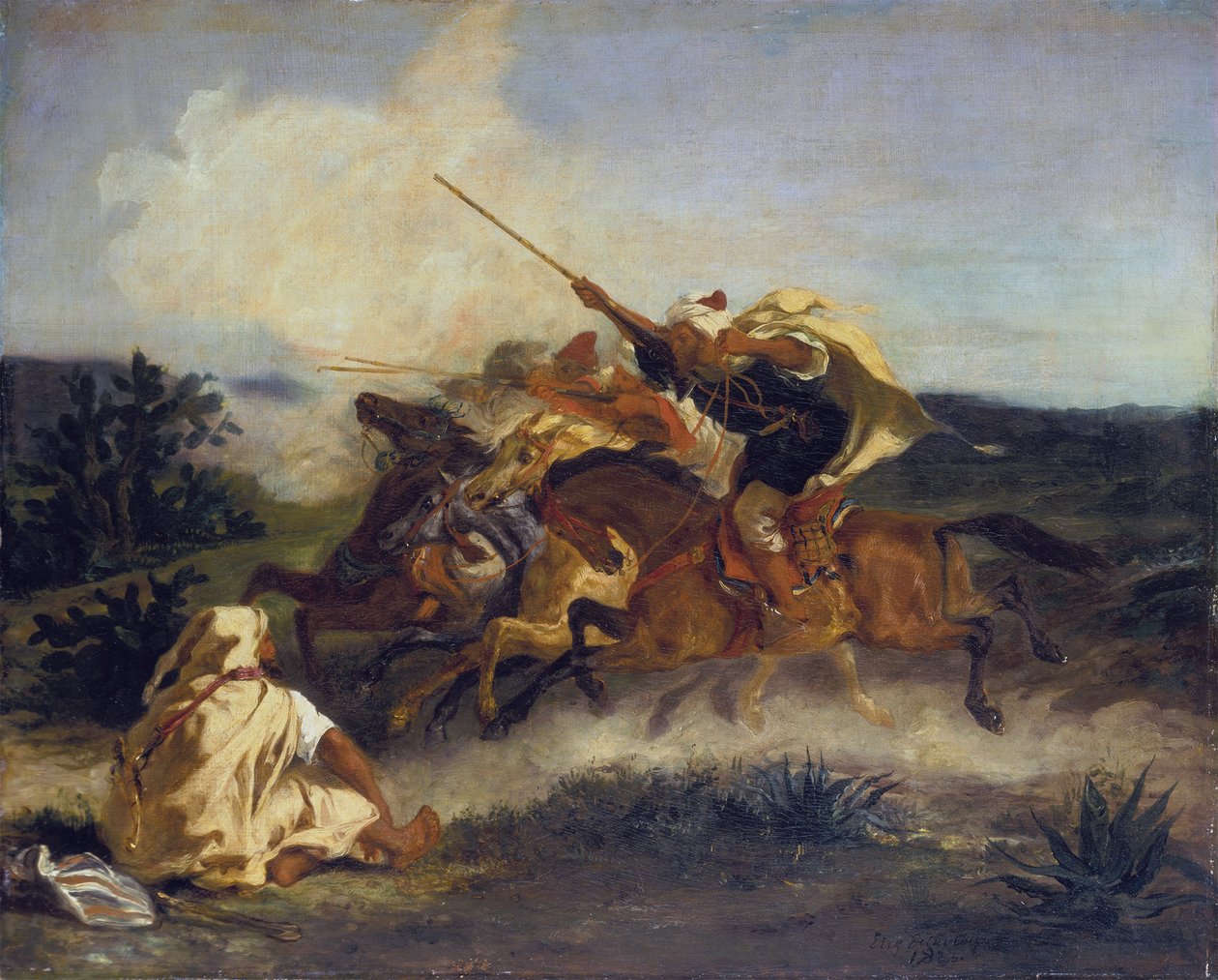 Fantasía árabe de Ferdinand Victor Eugene Delacroix