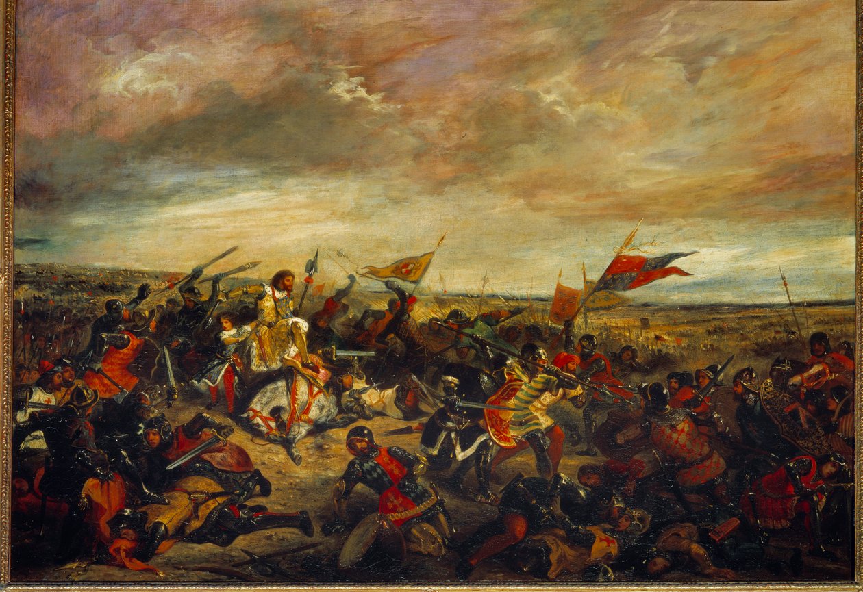 Batalla de Poitiers o el Rey Juan II Le Bon en la Batalla de Poitiers el 19 de septiembre de Ferdinand Victor Eugene Delacroix