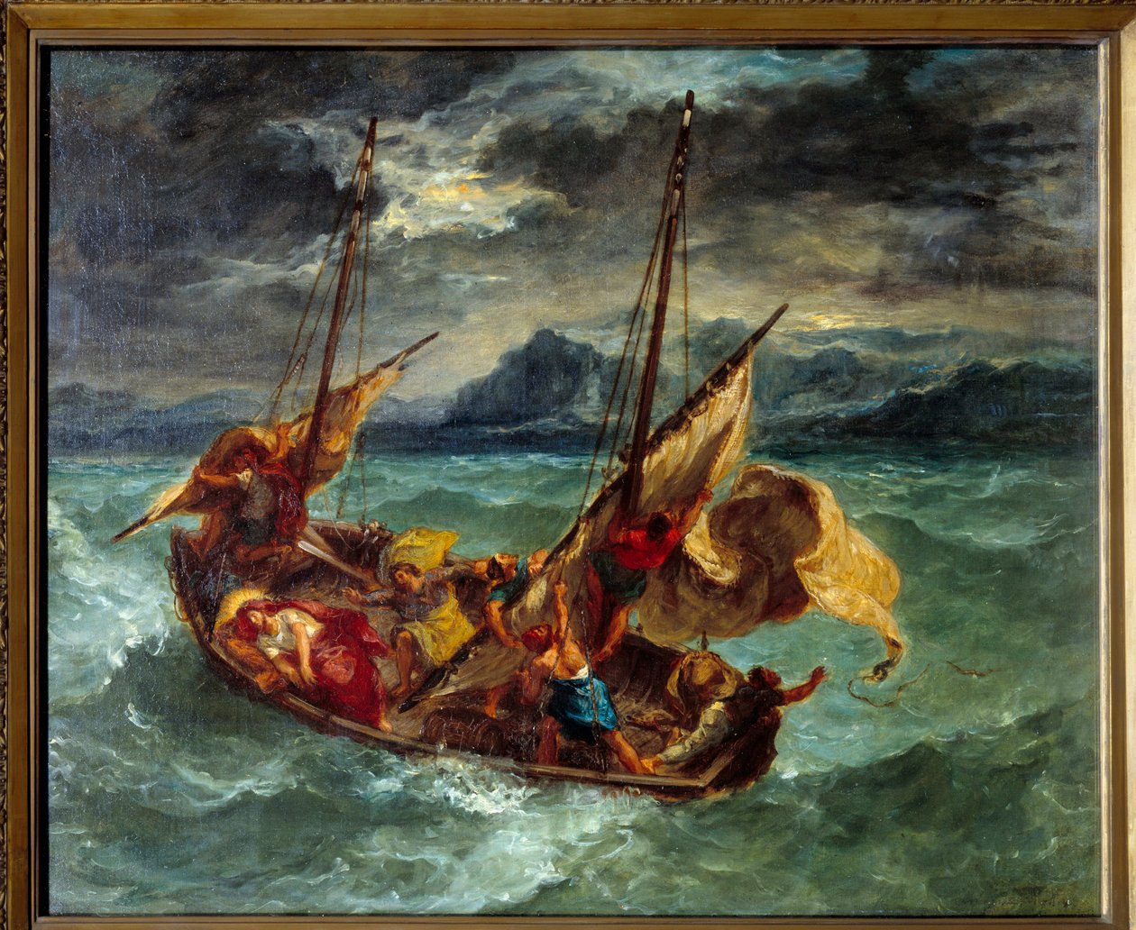 Cristo en el Lago Genesaret de Ferdinand Victor Eugene Delacroix