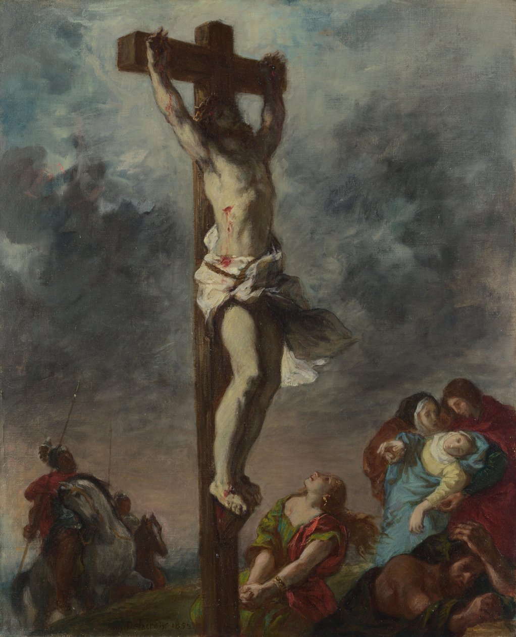 Cristo en la cruz, 1853 de Ferdinand Victor Eugene Delacroix
