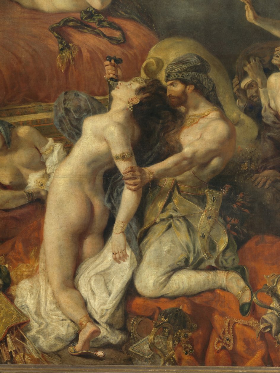 (detalle) Muerte de Sardanápalo de Ferdinand Victor Eugene Delacroix
