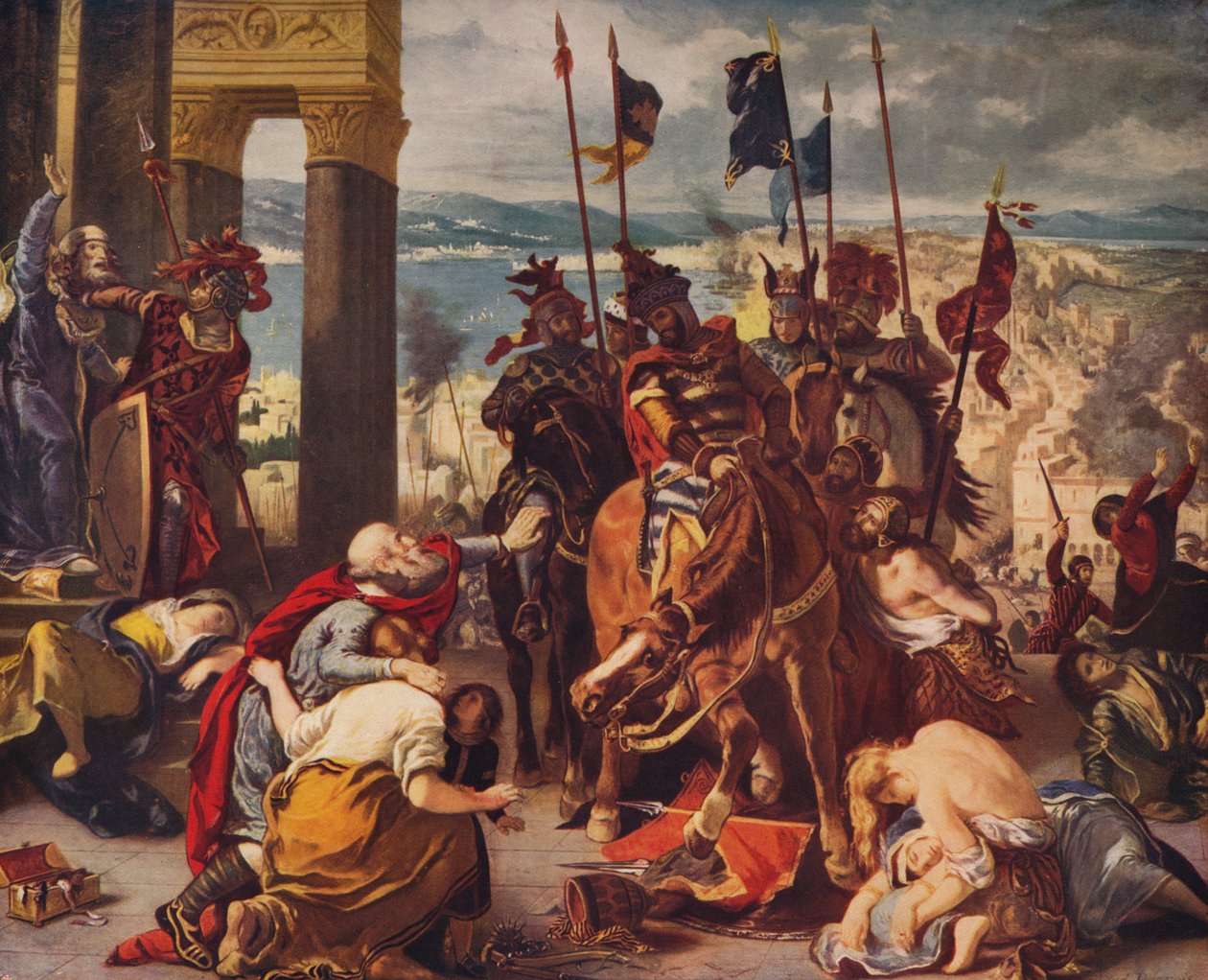 Entrada de los cruzados en Constantinopla, 1840, c1915 de Ferdinand Victor Eugene Delacroix