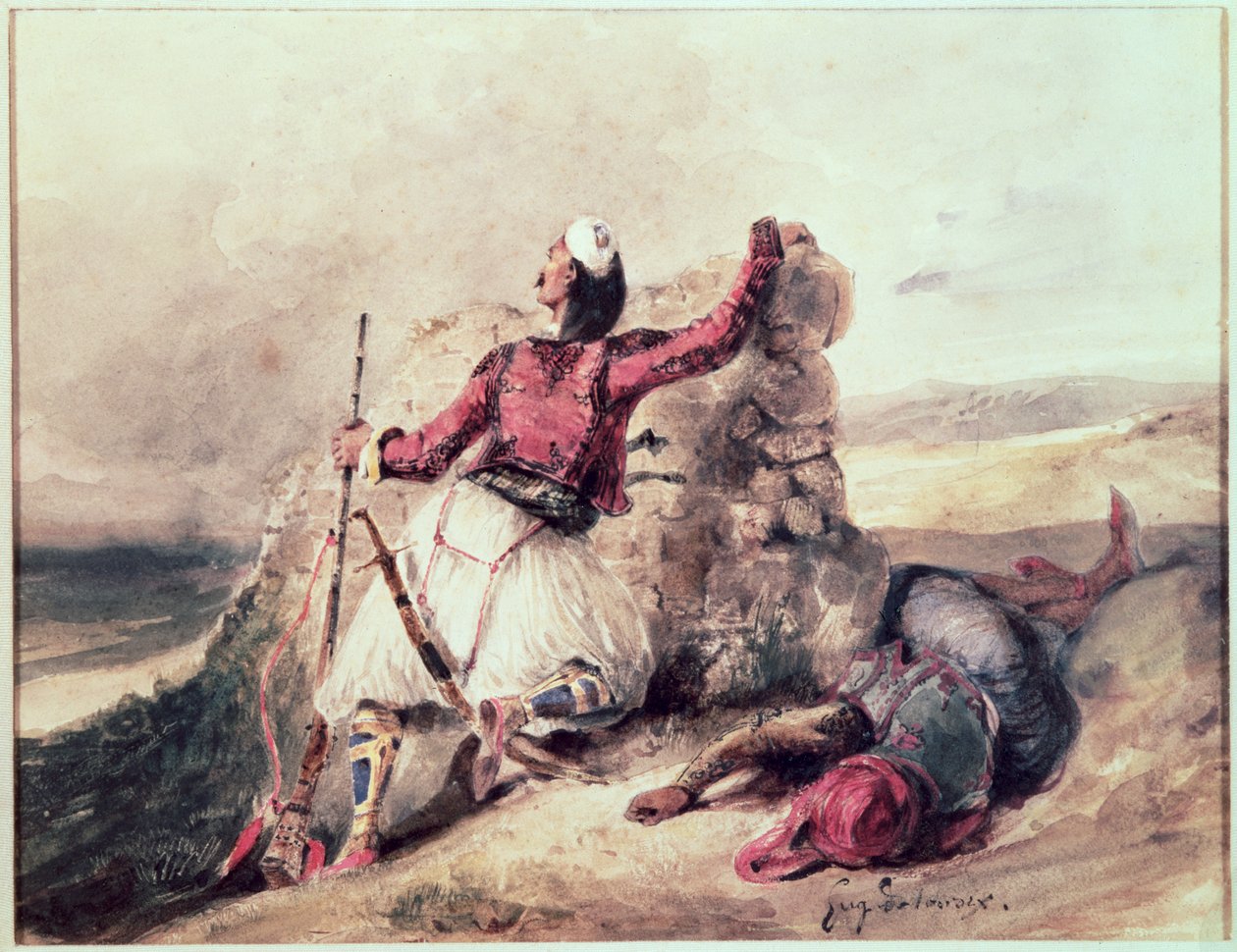 Griegos Bajo Asedio de Ferdinand Victor Eugene Delacroix