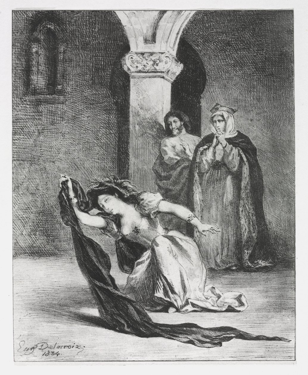 Hamlet: El Canto de Ofelia de Ferdinand Victor Eugene Delacroix