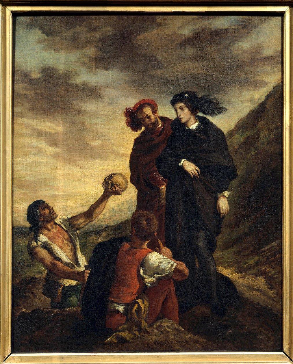Hamlet y Horacio en el cementerio Ilustración para el Acto V de la obra 