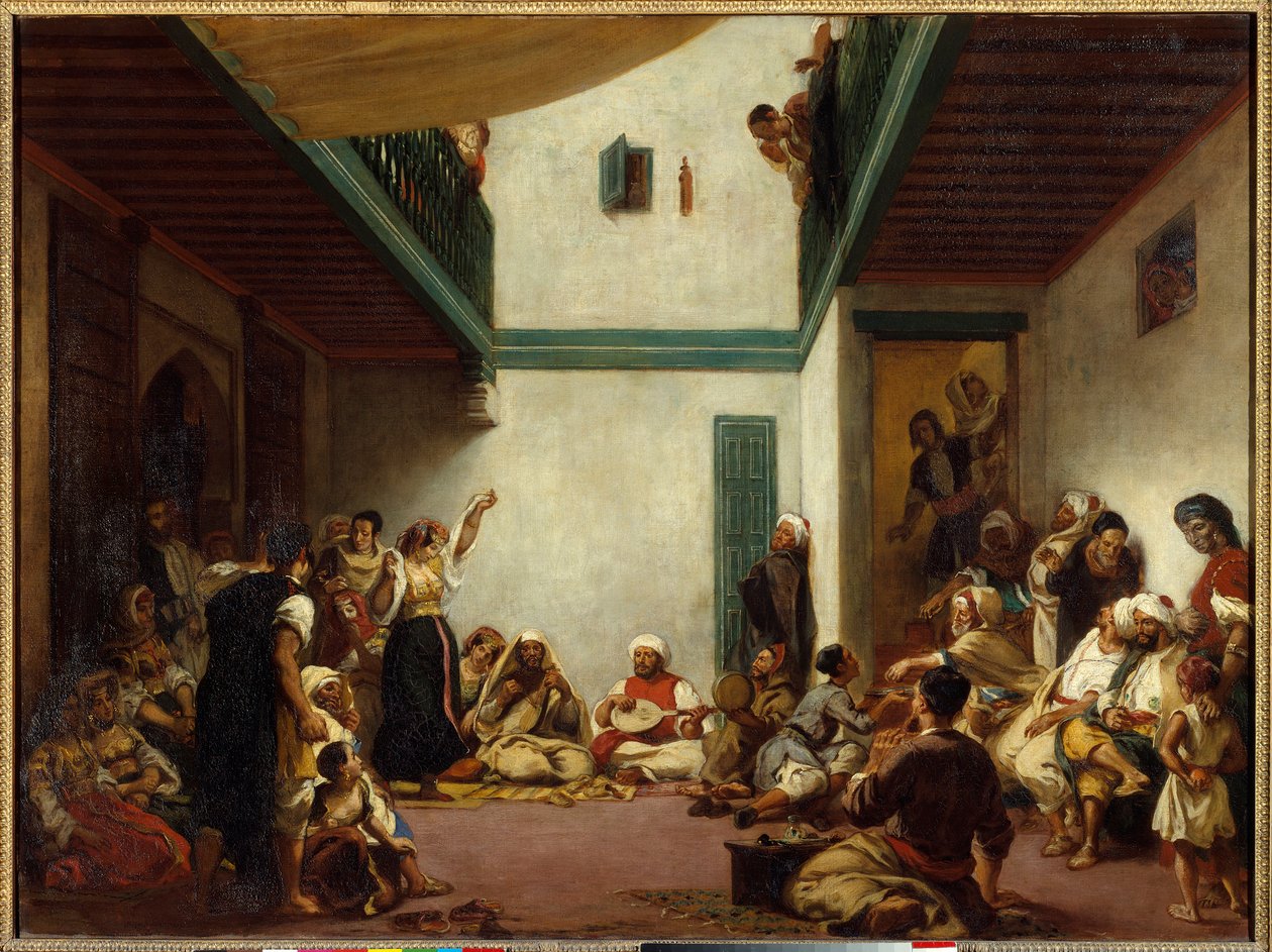 Boda judía en Marruecos. Pintura de Eugene Delacroix de Ferdinand Victor Eugene Delacroix