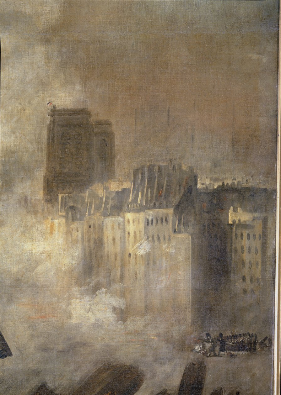 28 de julio de 1830; La libertad guía al pueblo ... de Ferdinand Victor Eugene Delacroix