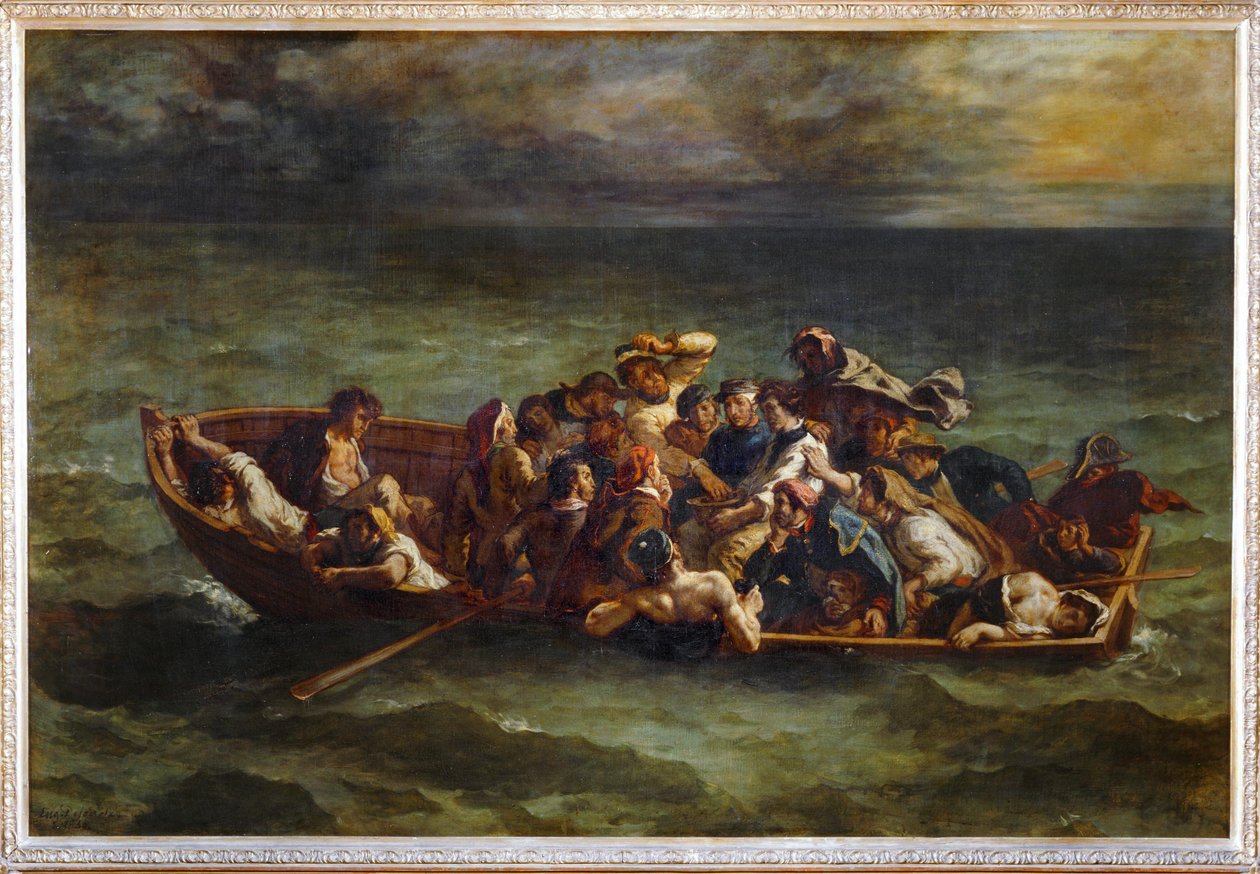 Le Naufrage de Don Juan - El Naufragio de Don Juan. Salón de 1841 ... de Ferdinand Victor Eugene Delacroix