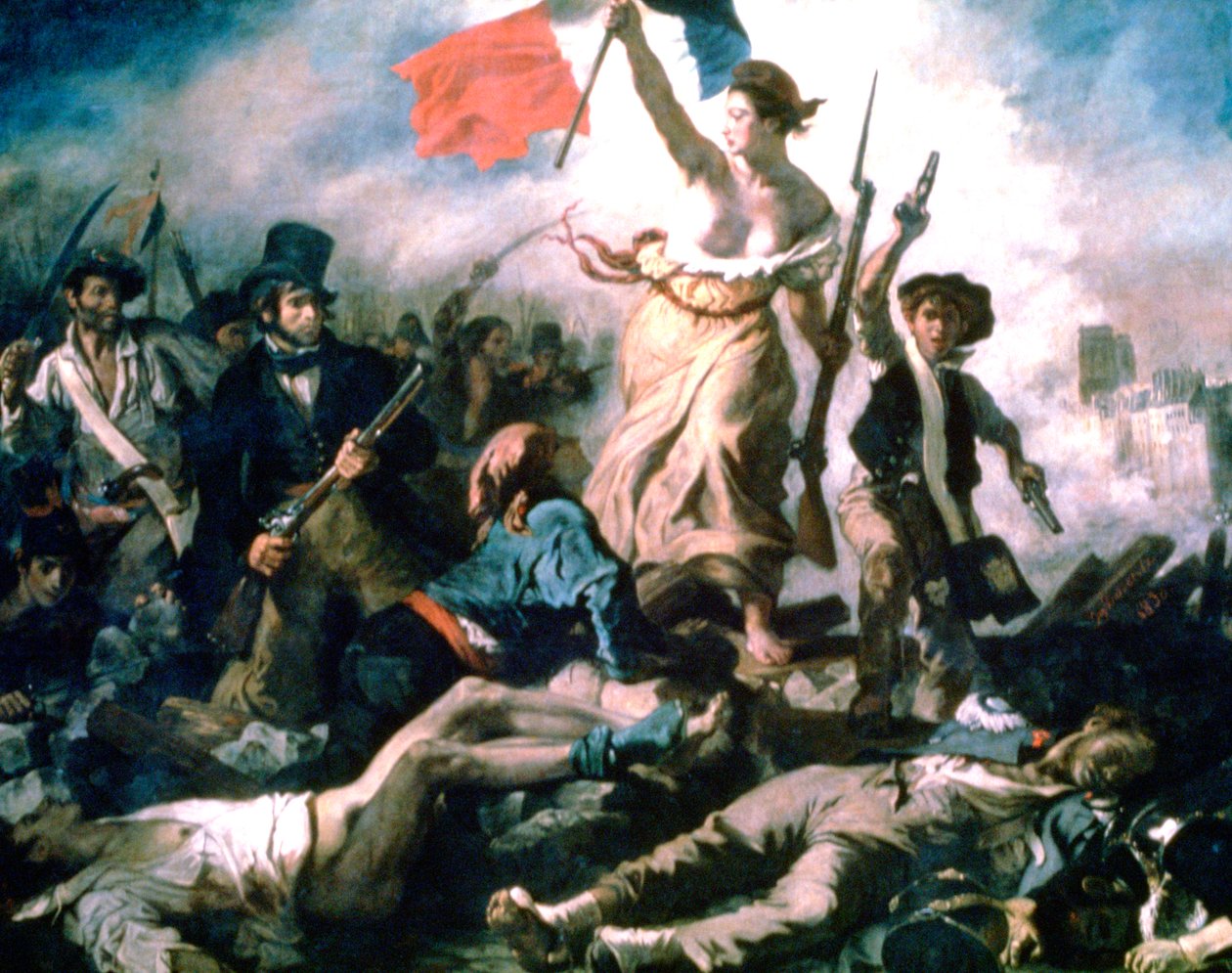La libertad guiando al pueblo de Ferdinand Victor Eugene Delacroix