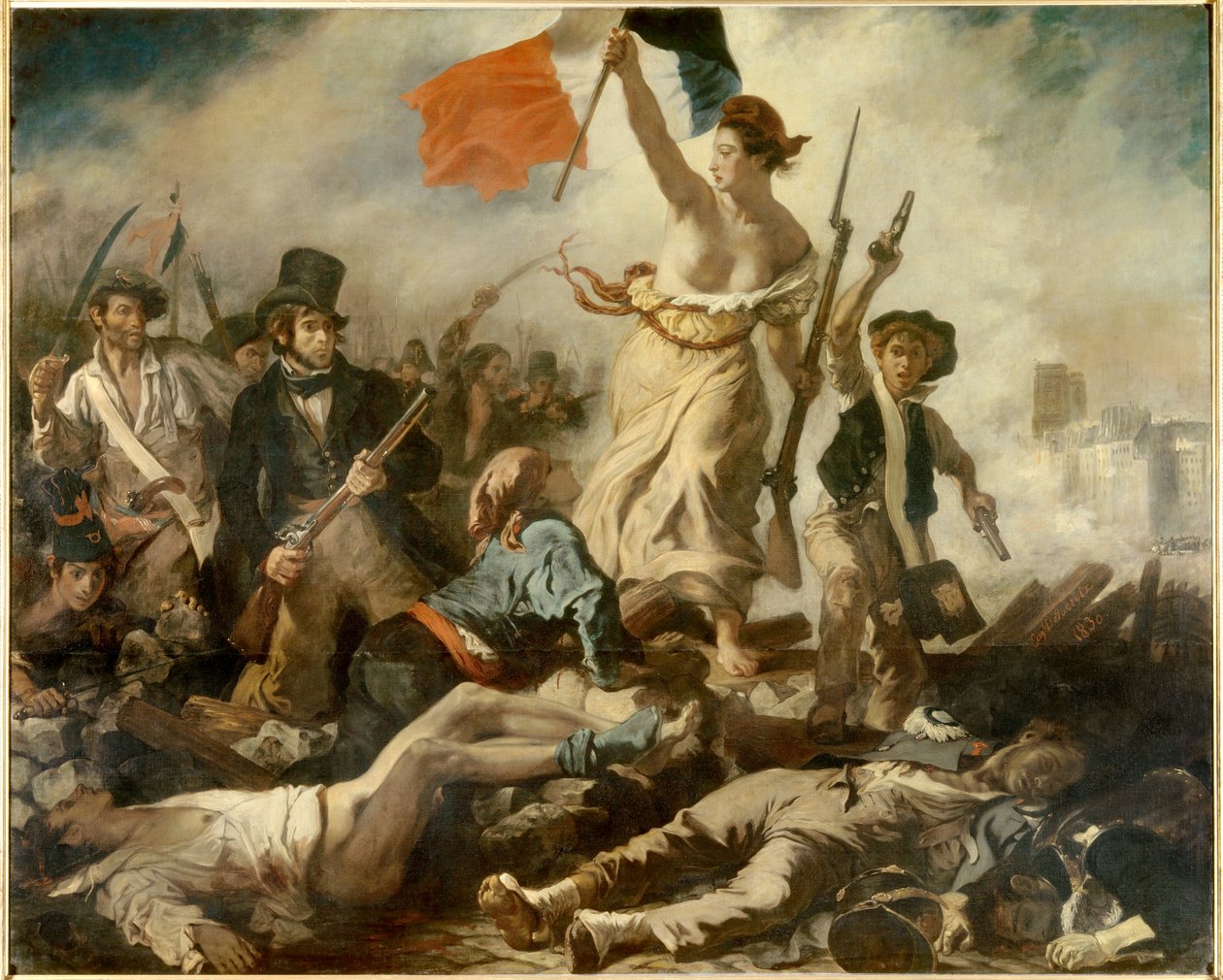 La libertad guiando al pueblo, 28 de julio de Ferdinand Victor Eugene Delacroix