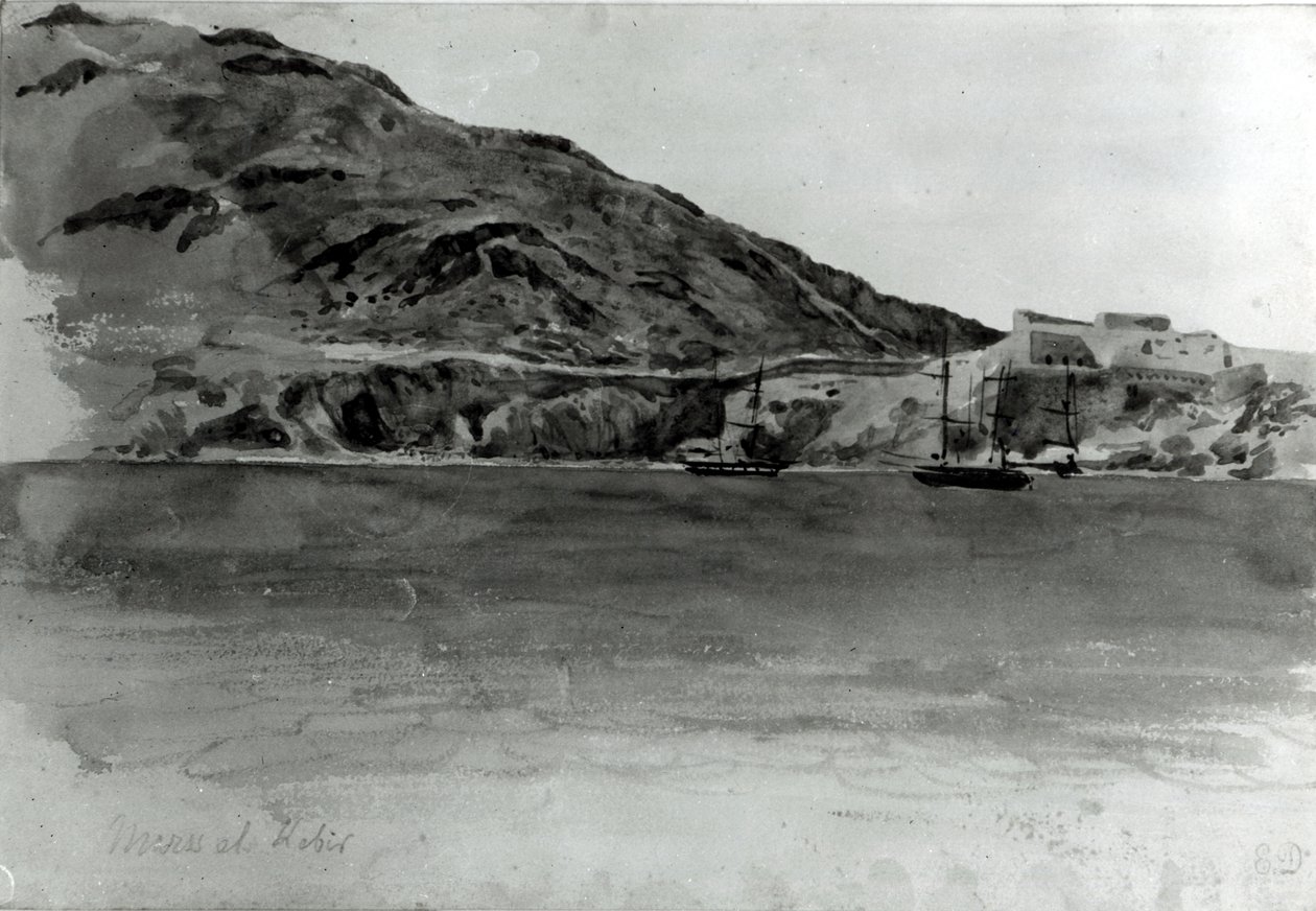 Mers El-Kebir, Argelia de Ferdinand Victor Eugene Delacroix