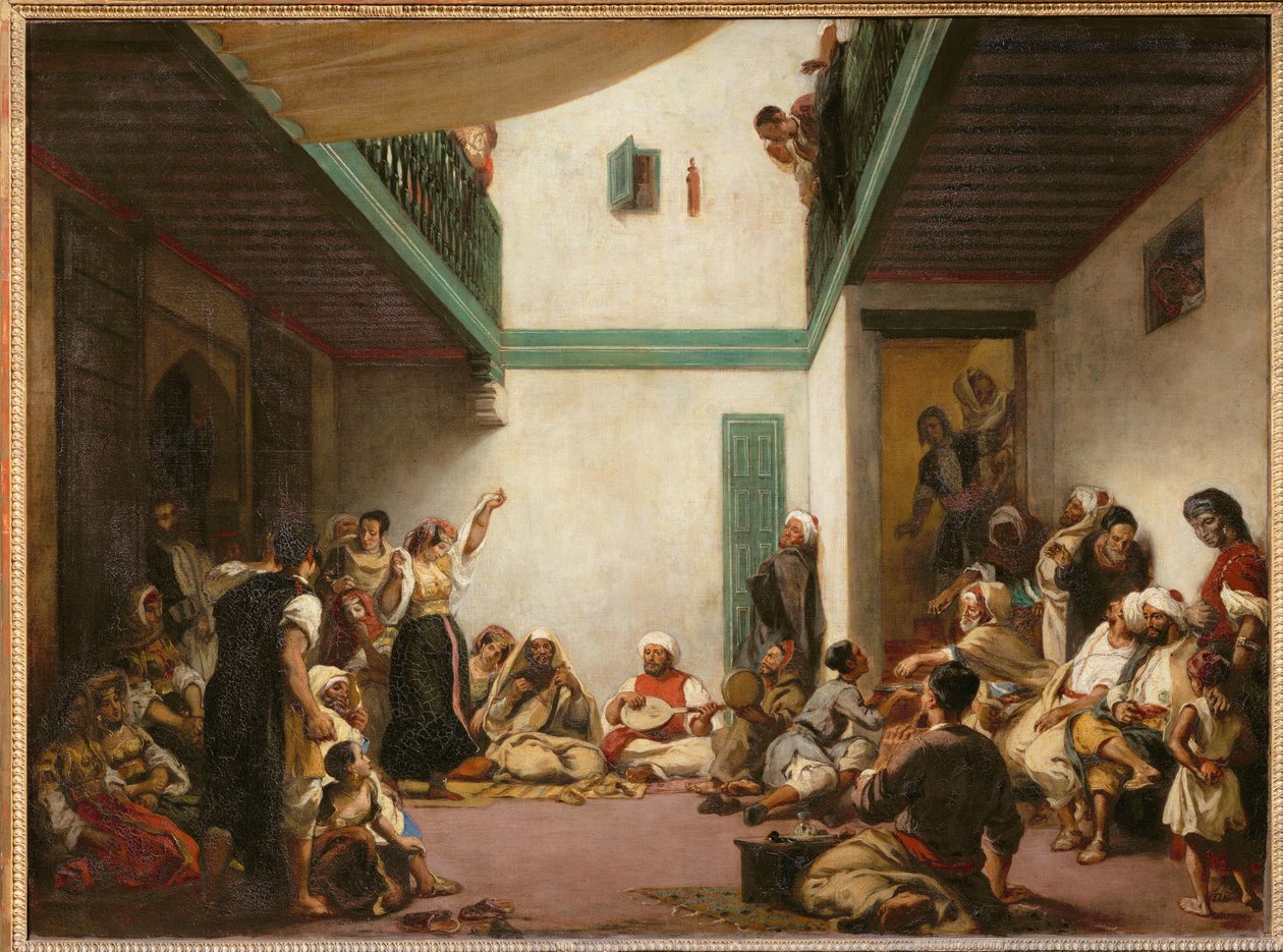 Boda judía en Marruecos ... de Ferdinand Victor Eugene Delacroix