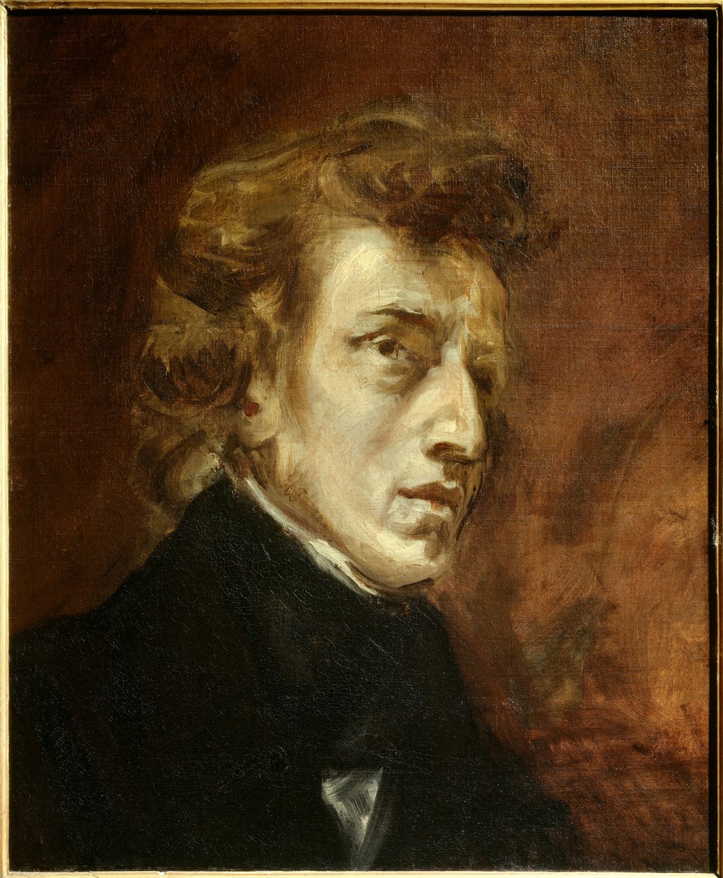 Retrato de Frédéric Chopin de Ferdinand Victor Eugene Delacroix