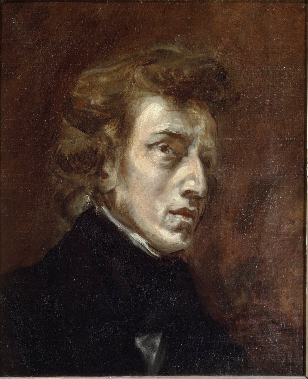 Retrato de Frédéric Chopin de Ferdinand Victor Eugene Delacroix