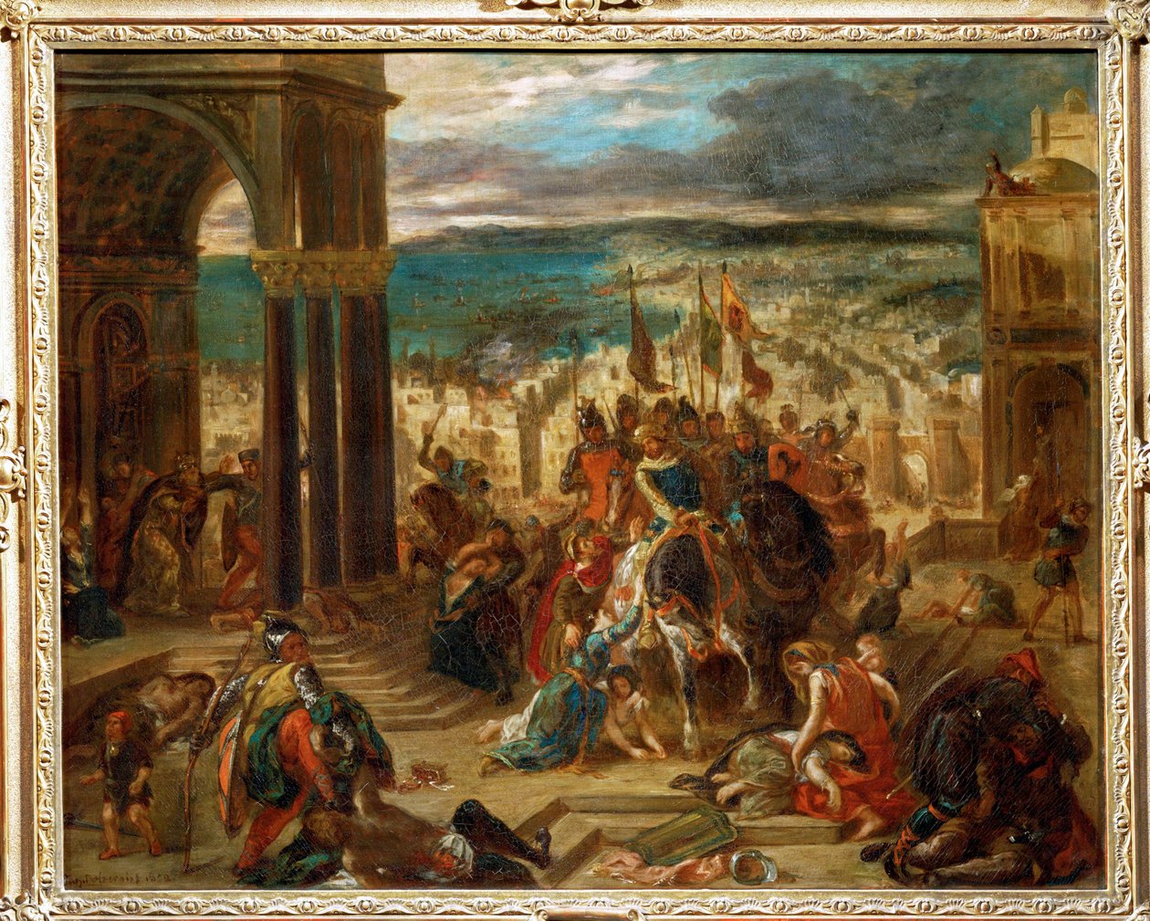 Captura de Constantinopla por los cruzados ... de Ferdinand Victor Eugene Delacroix