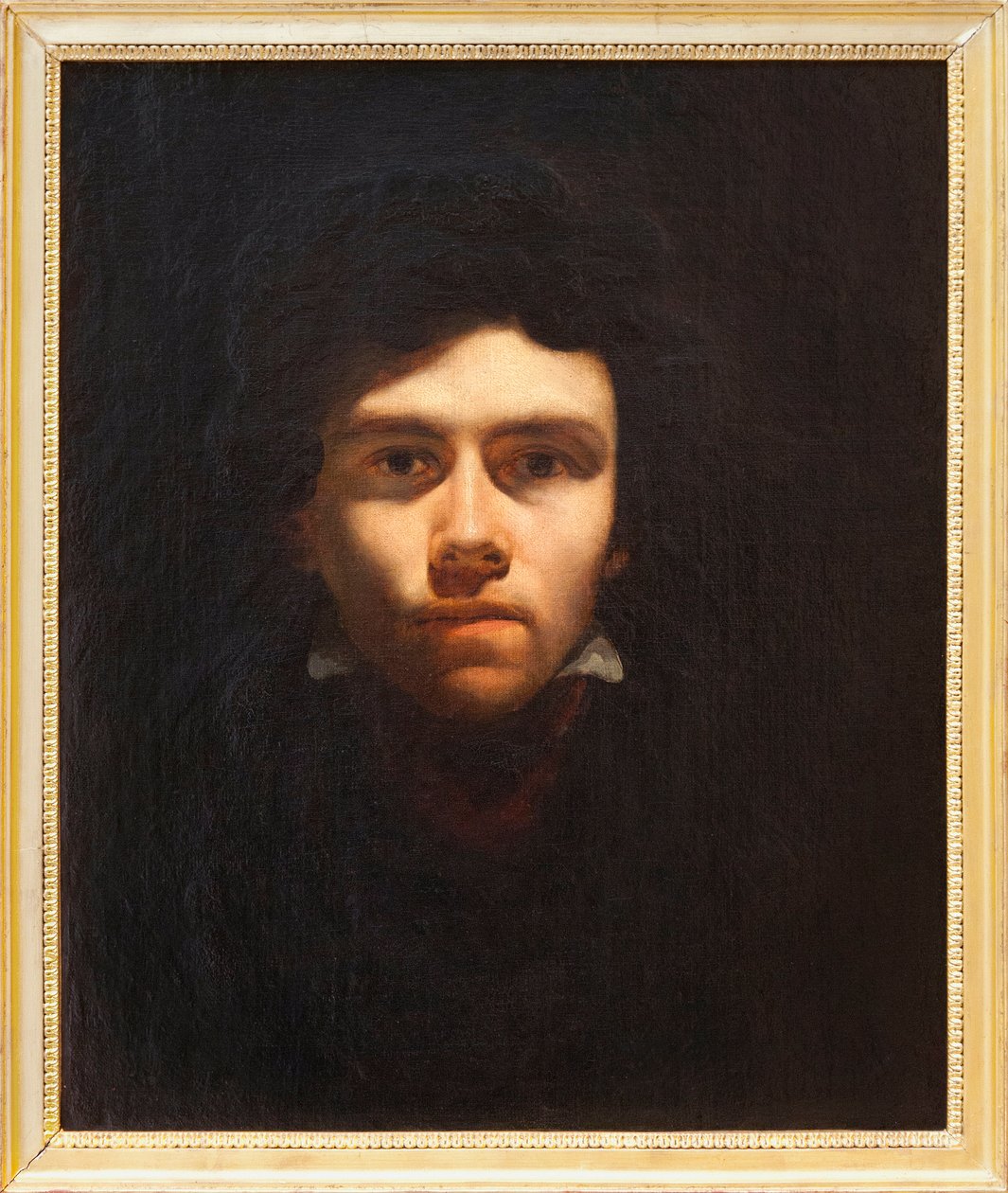 Autorretrato presunto de Eugene Delacroix (1798-1863), pintor francés - Pintura atribuida a Delacroix - Fotografía, KIM Youngtae, Rouen, Musee des Beaux Art de Rouen de Ferdinand Victor Eugene Delacroix