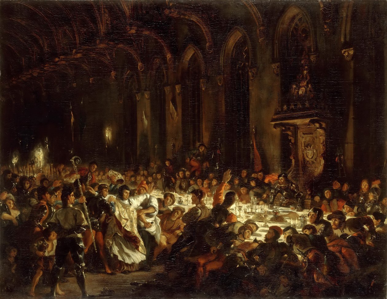 El asesinato del obispo de Lieja de Ferdinand Victor Eugene Delacroix