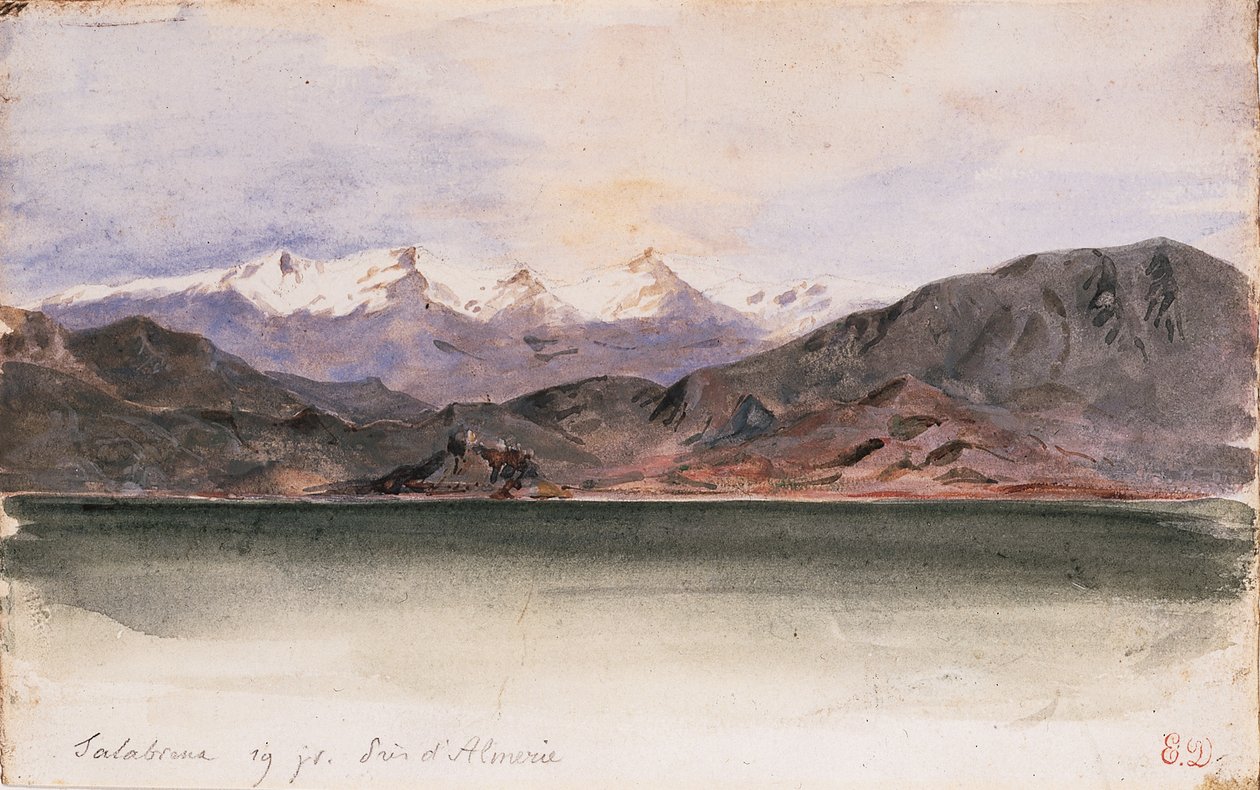 La costa de España en Salabreña de Ferdinand Victor Eugene Delacroix