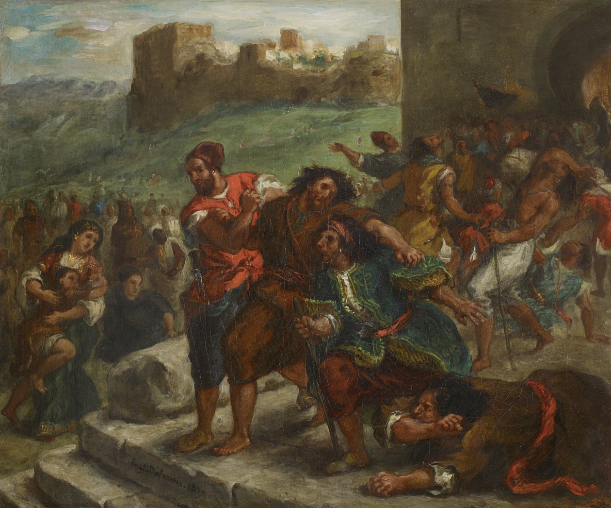 Los fanáticos de Tánger de Ferdinand Victor Eugene Delacroix