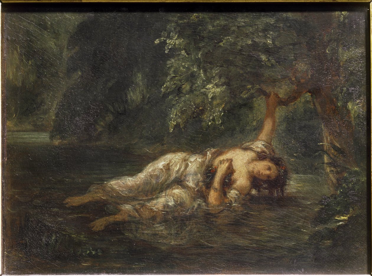 La muerte de Ofelia de Ferdinand Victor Eugene Delacroix