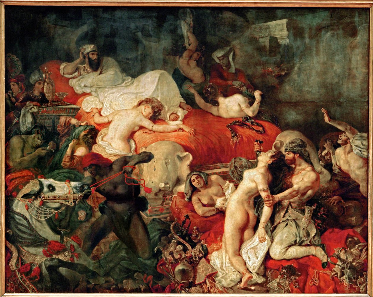 La muerte de Sardanapal ... de Ferdinand Victor Eugene Delacroix