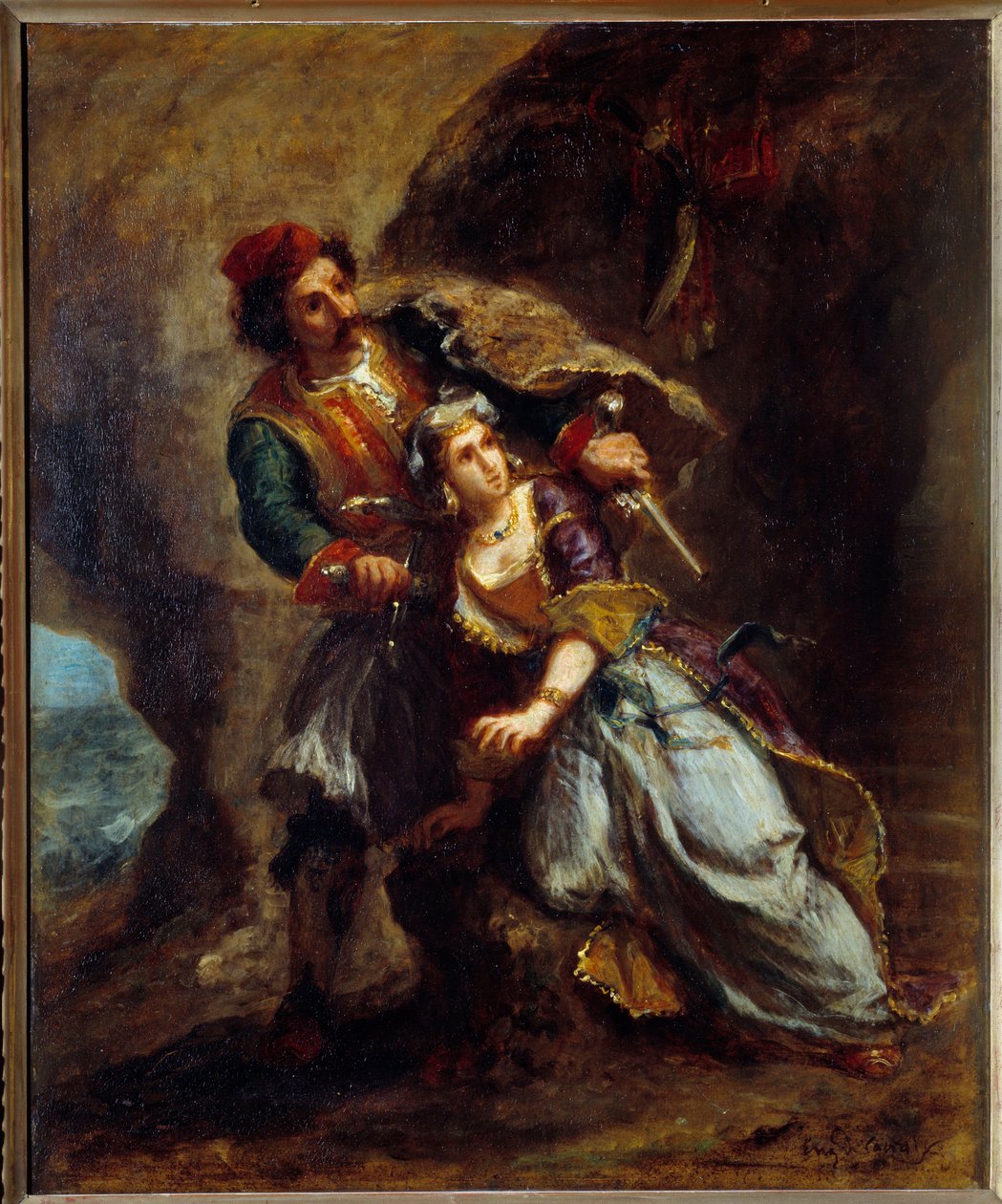 El compromiso de Abydos de Ferdinand Victor Eugene Delacroix