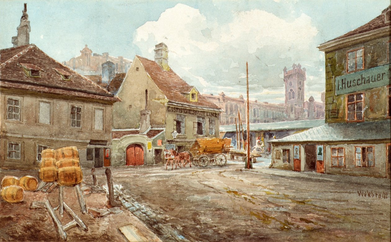 El mercado de pulgas en Viena de Ferdinand Weckbrodt