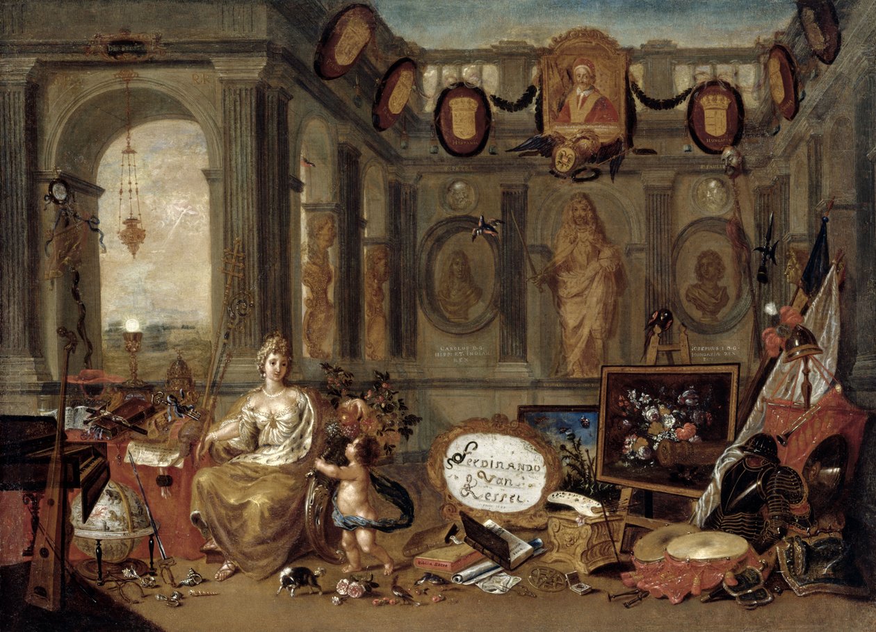 Alegoría de Europa, 1689 de Ferdinand van Kessel