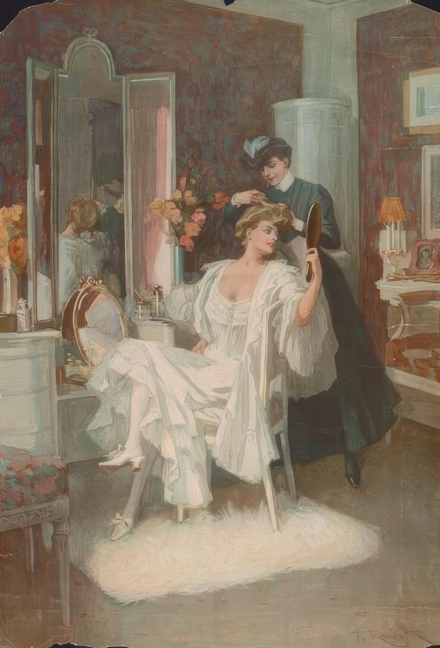 En el tocador de Ferdinand von Reznicek