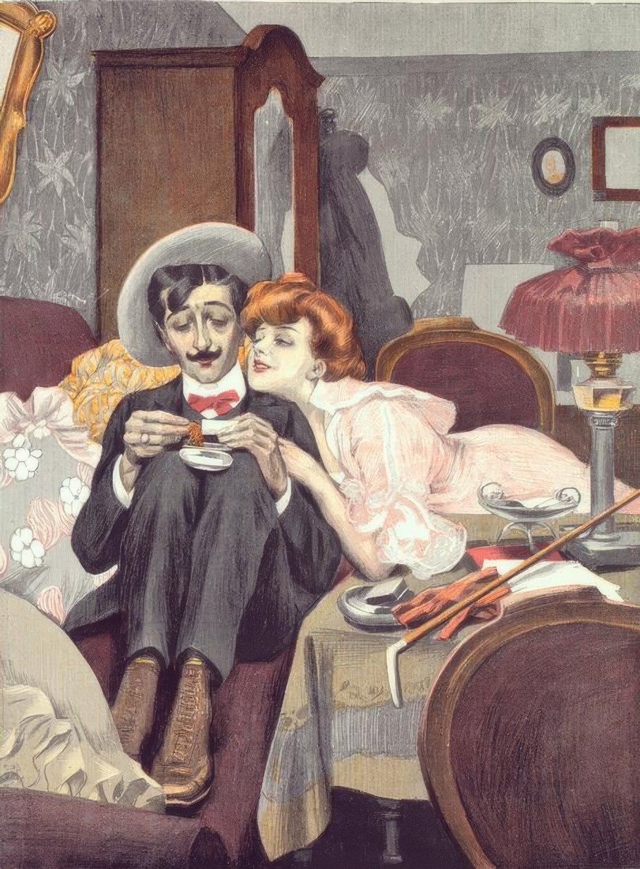 El marqués en Alemania. / Tú tienes i de Ferdinand von Reznicek