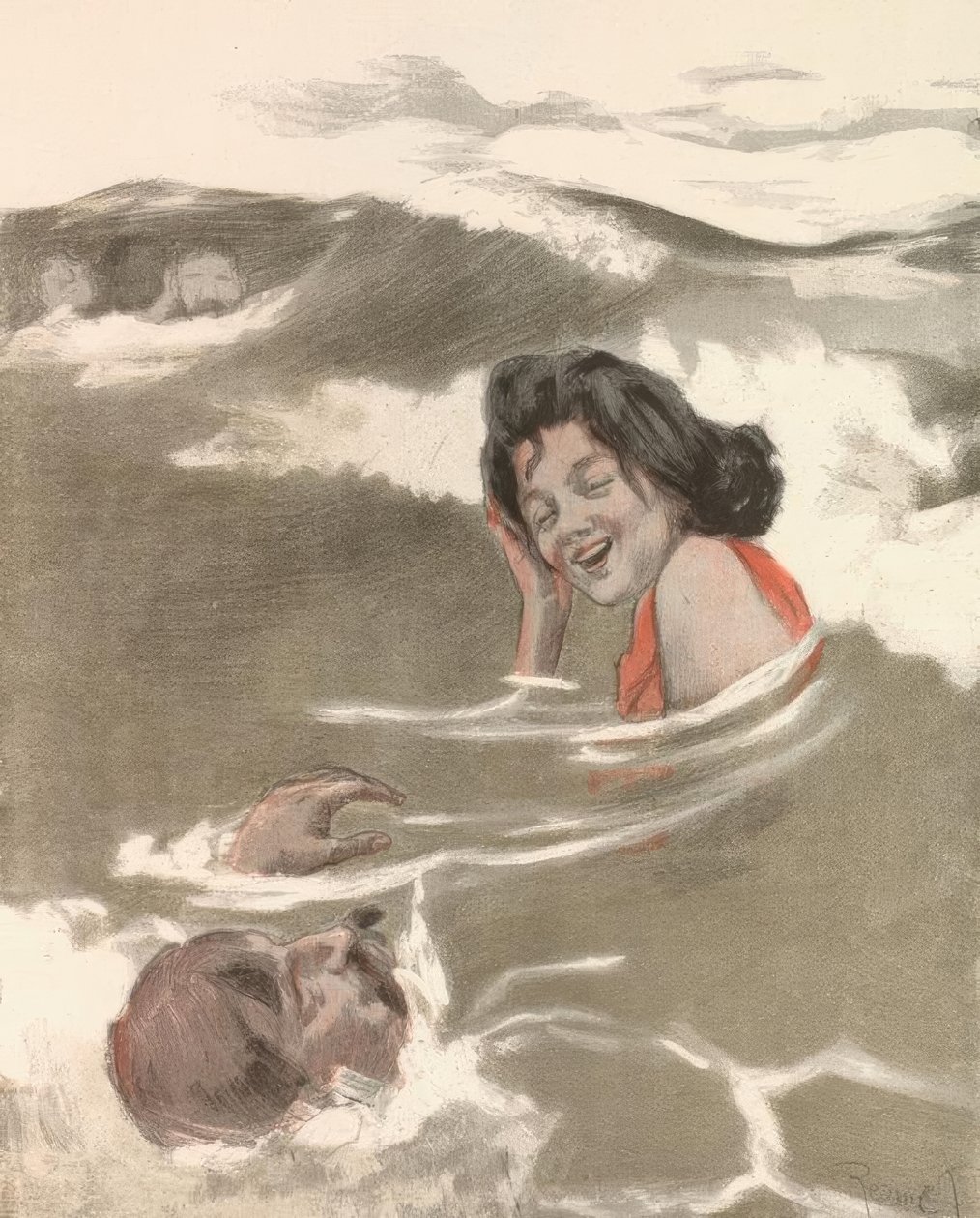 En el juego de las olas / Señorita, el océano está de pie de Ferdinand von Reznicek