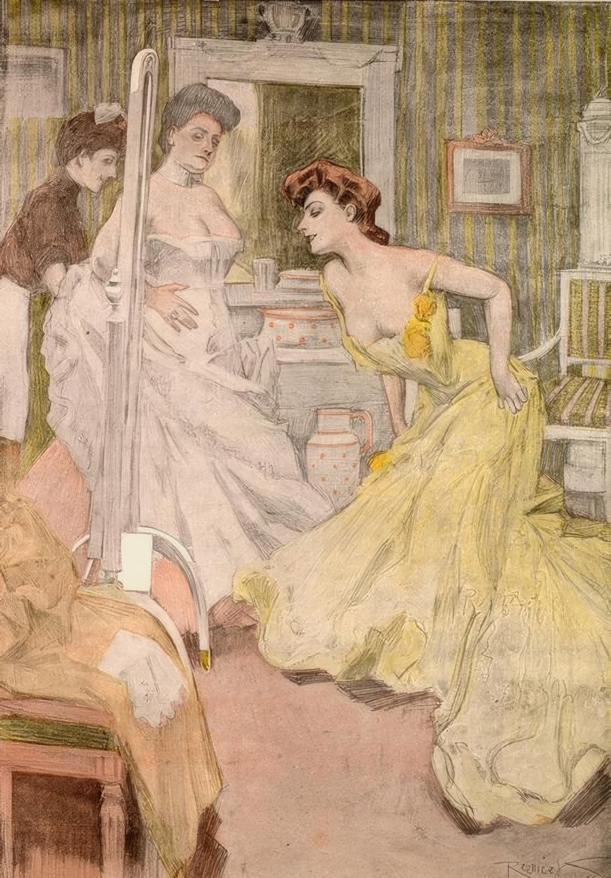 ¡Mamá, el baño es encantador, se ve todo! de Ferdinand von Reznicek